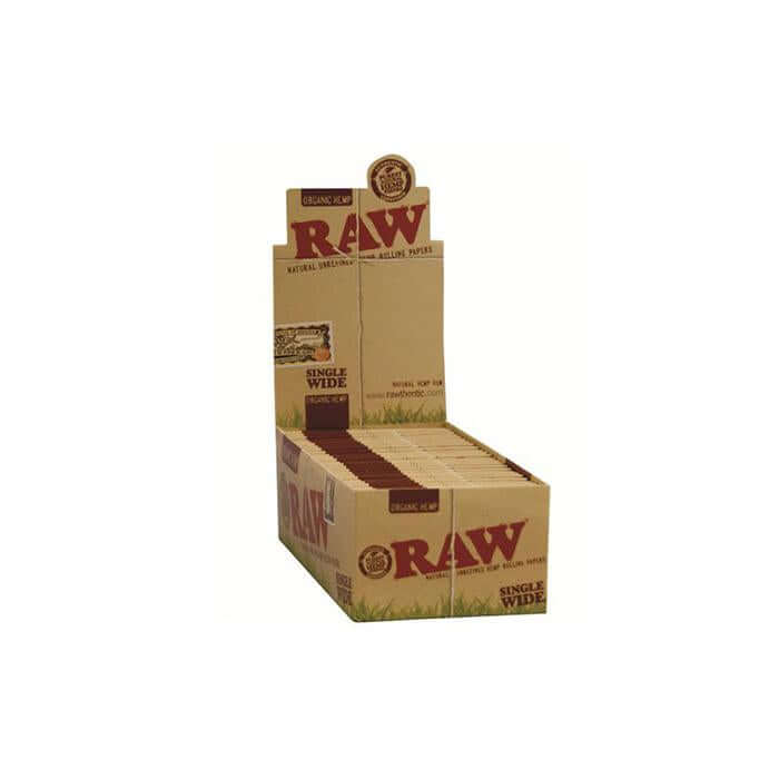 50 Raw Single Wide Organic Hemp Rolling Papers £21.99