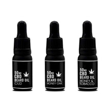Load image into Gallery viewer, NKD 50mg CBD Infused Speciality Beard Oils 10ml £9.99
